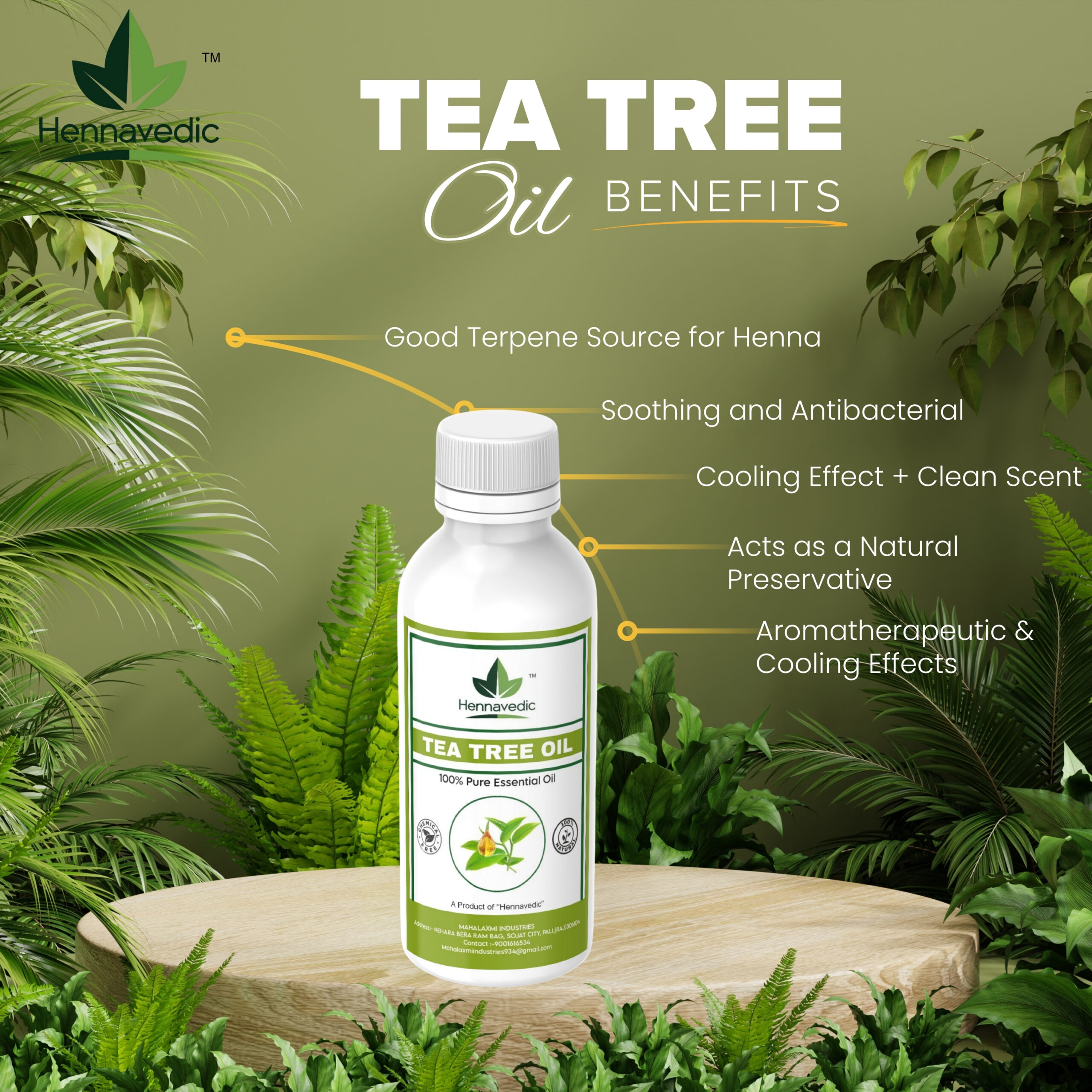 Natural Henna Powder + Henna Mix Oil Combo – For Deep Mehndi Color – 100% Pure Herbal Mehndi with Enhancer Oil – Bridal & Festival Ready – 1kg Powder + 500ml Oil - Image 3