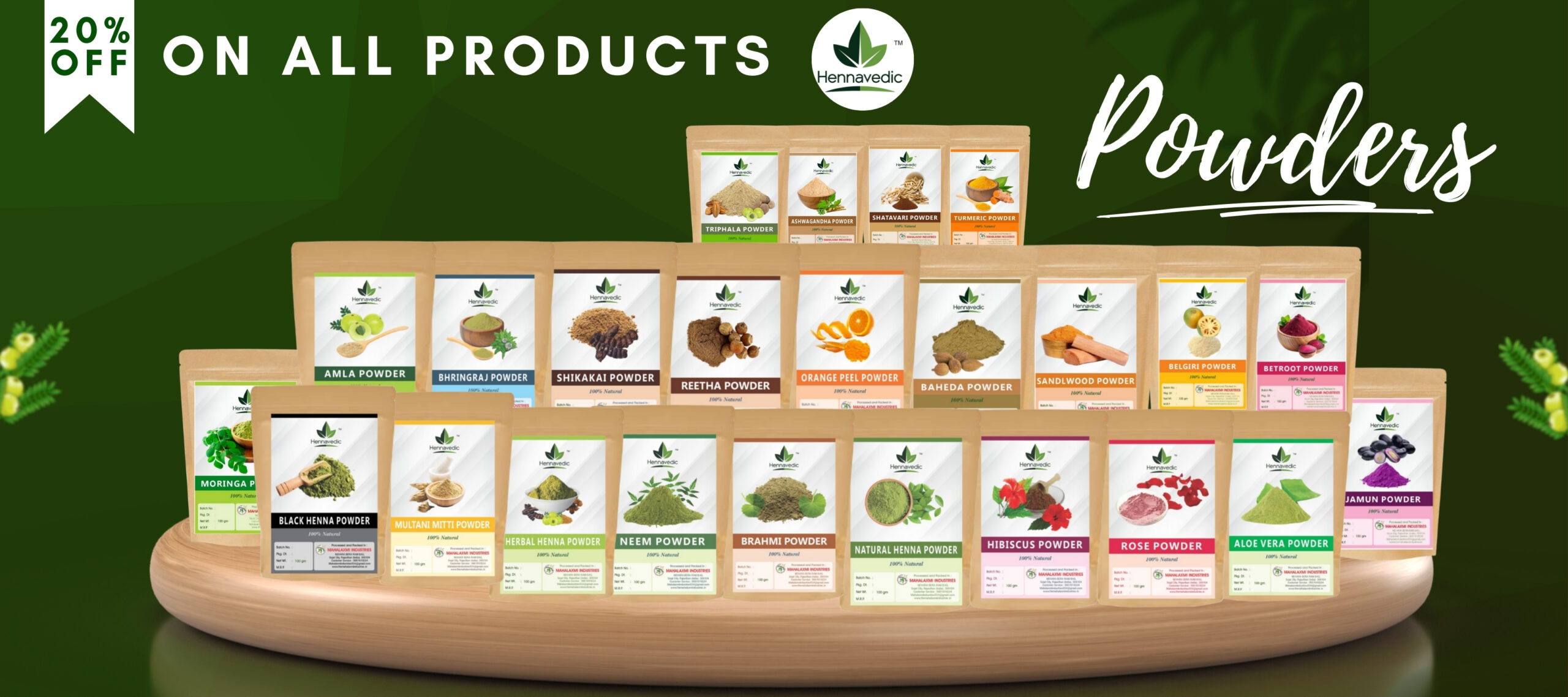 Green White New Year Ayurvedic Products Herbal Hampers Instagram Post