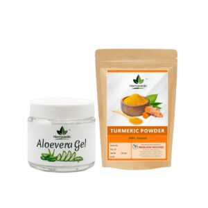 Turmeric Powder + Aloevera Gel