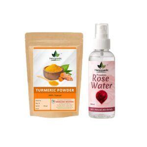 Turmeric Powder + Rose Water Combo