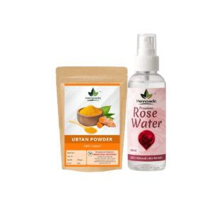 Ubtan Powder + Rose Water Combo