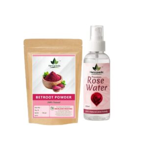Beetroot Powder + Rose Water Combo