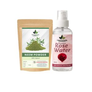 Neem Powder + Rose Water Combo
