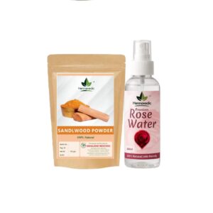 Sandalwood Powder + Rose Water Combo