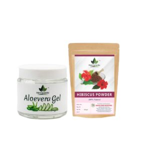 Hibiscus Powder + Aloevera Gel